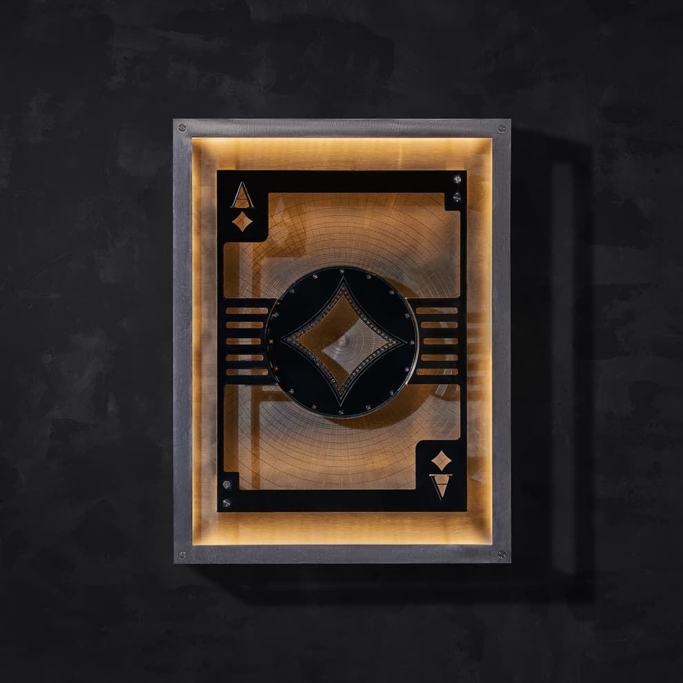 hustle ace of diamonds wallart detail 2