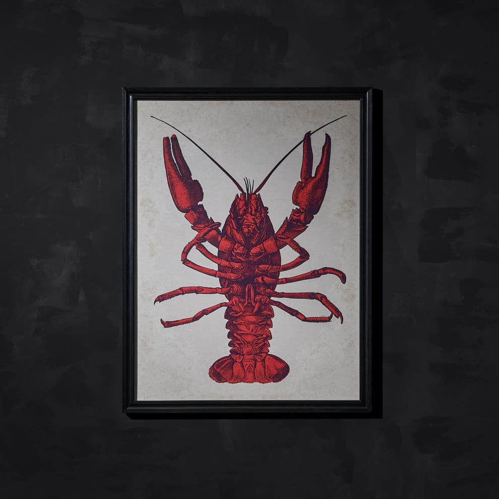  lobster wallart detail 2