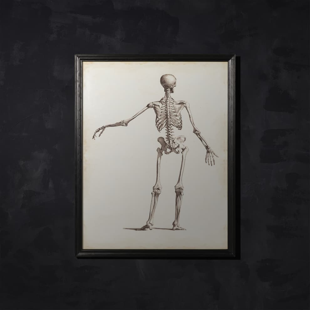 vm skeleton pair2 wallart detail 2