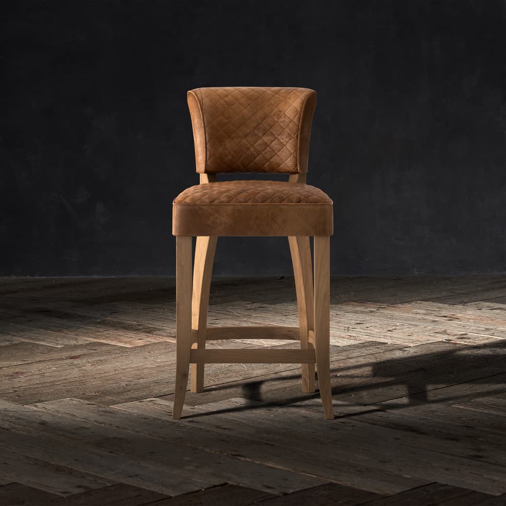 Mimi Quilt Barstool in Safari Nutmeg