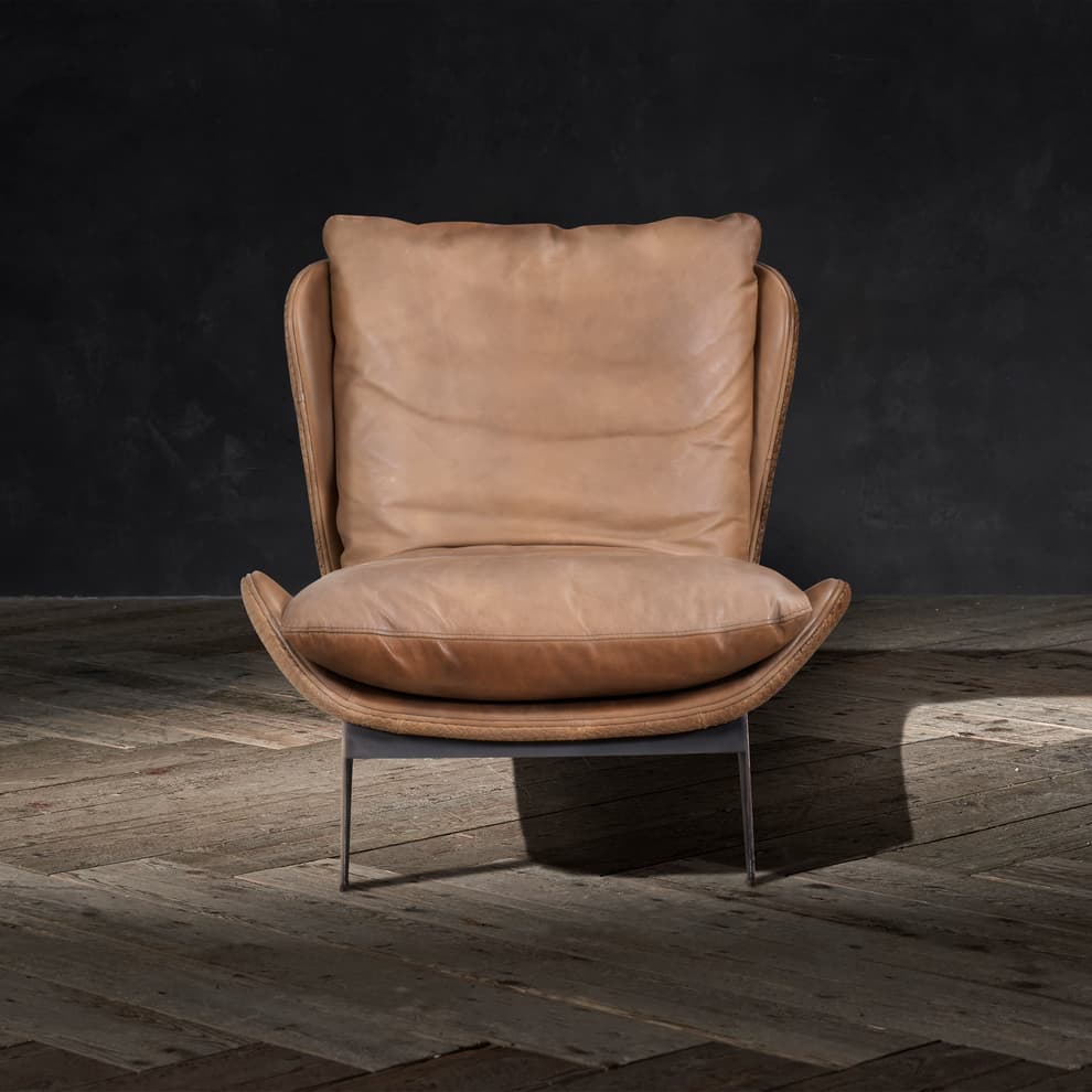Rally Chair in Destroyed Raw & Brushed Steel 