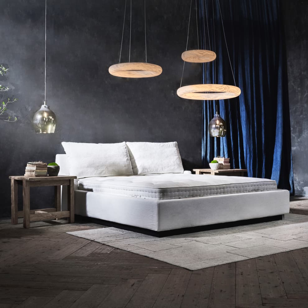 Nest Bed in Sol Linen White