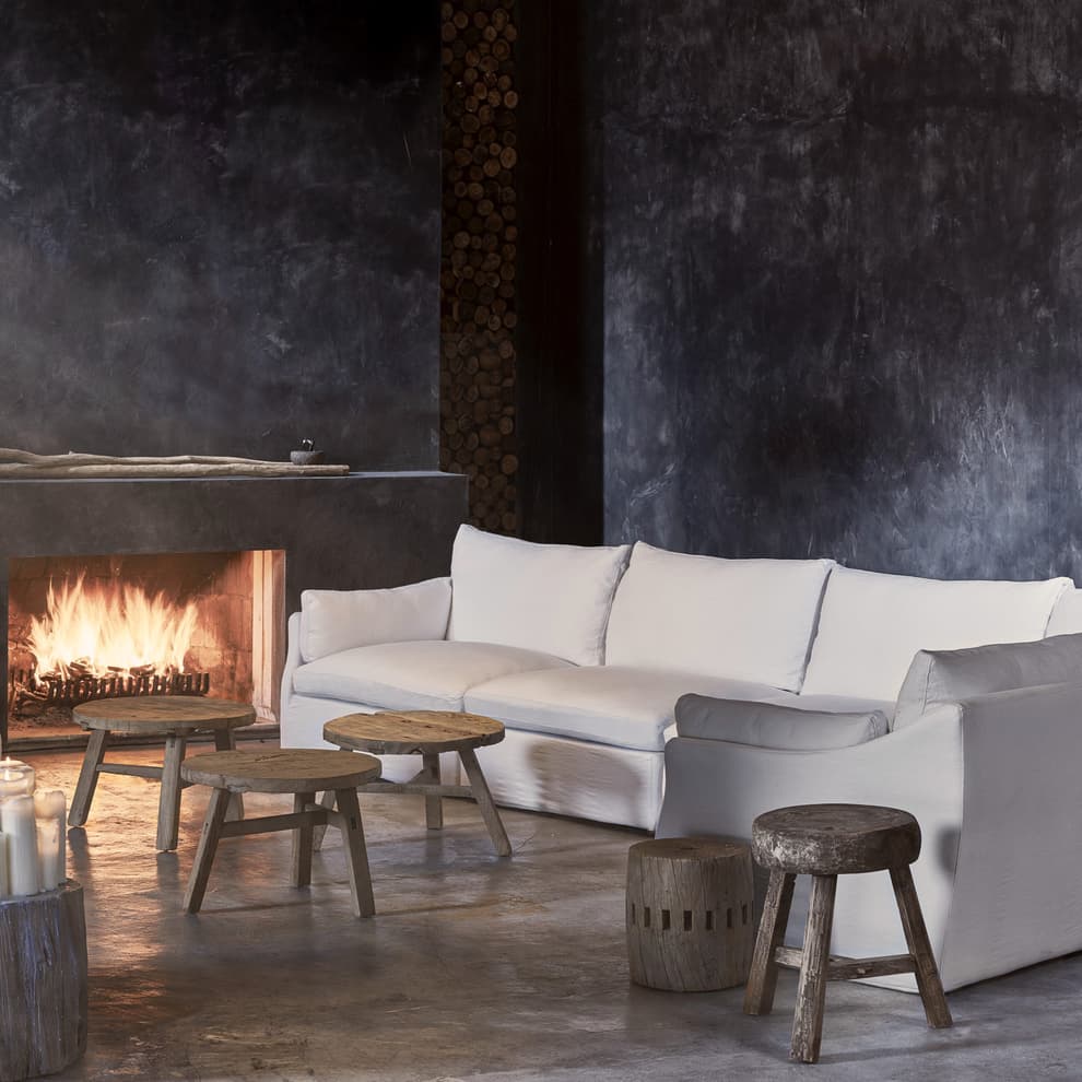 Oasis Sectional Sofa in Sol Performance Linen Snow