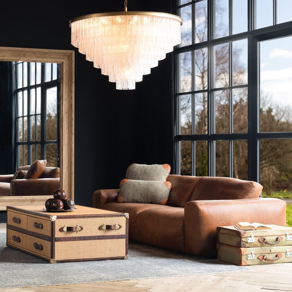 Pudgie Motion 3 Seater Sofa in Buff Burnished Nutmeg