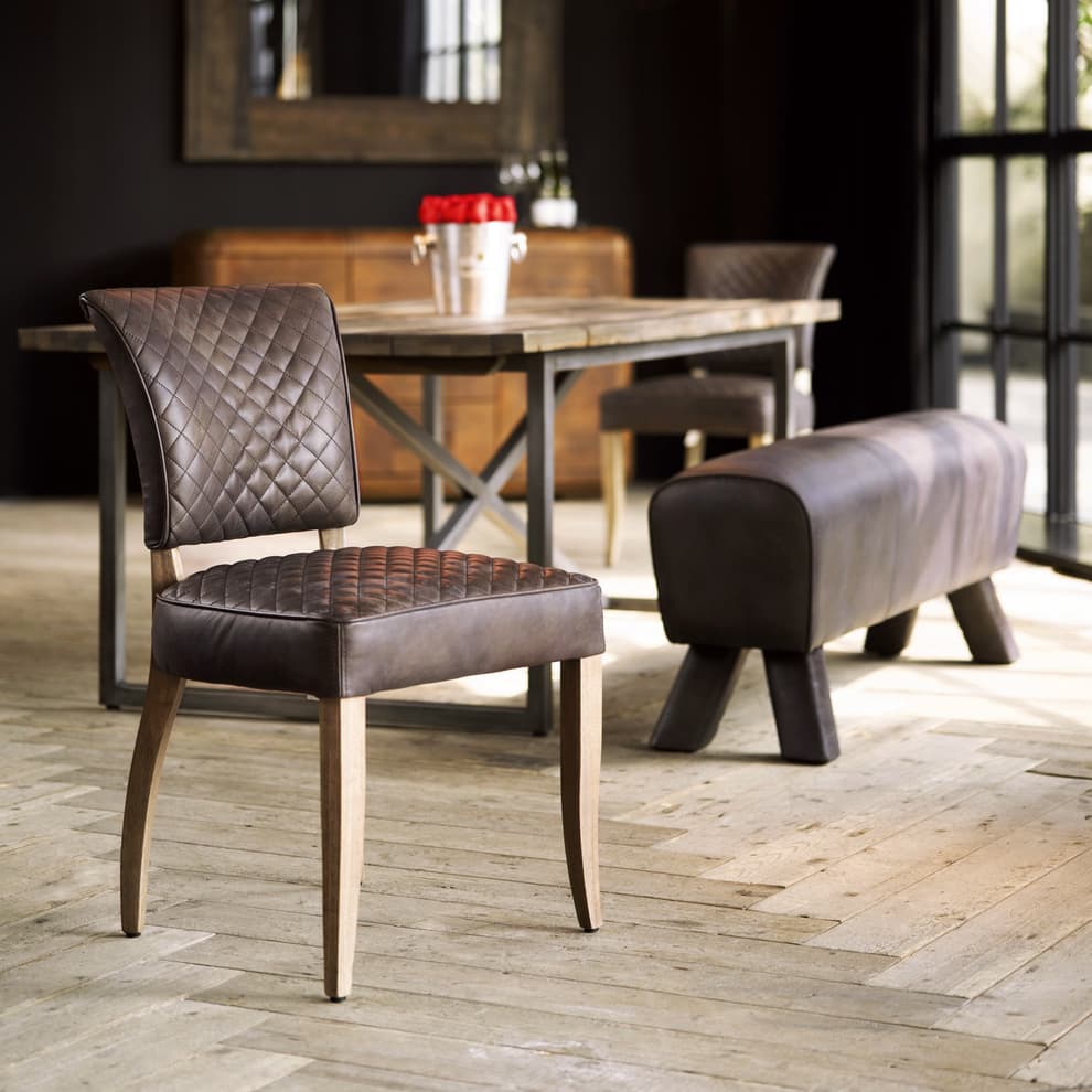 Mimi quilt dining chair featured in room setting