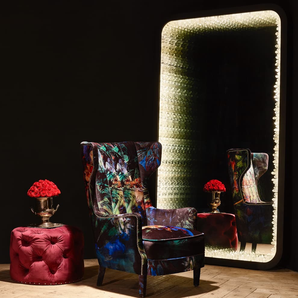 inception rock crystal floor mirror detail 1