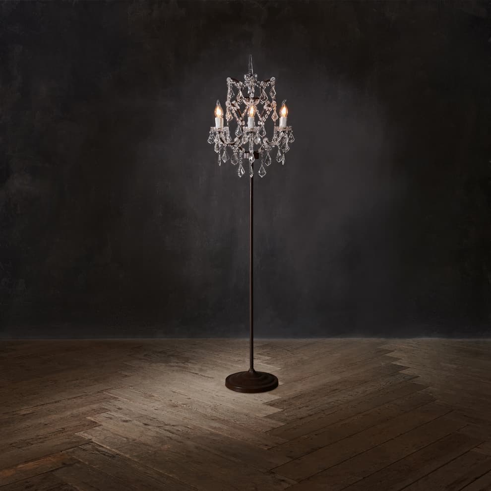 T CRY LF 0001 crystal floor lamp detail 2