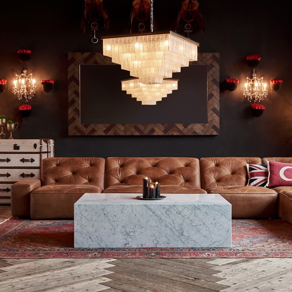 Marble Coffee Table in Marble White Polished