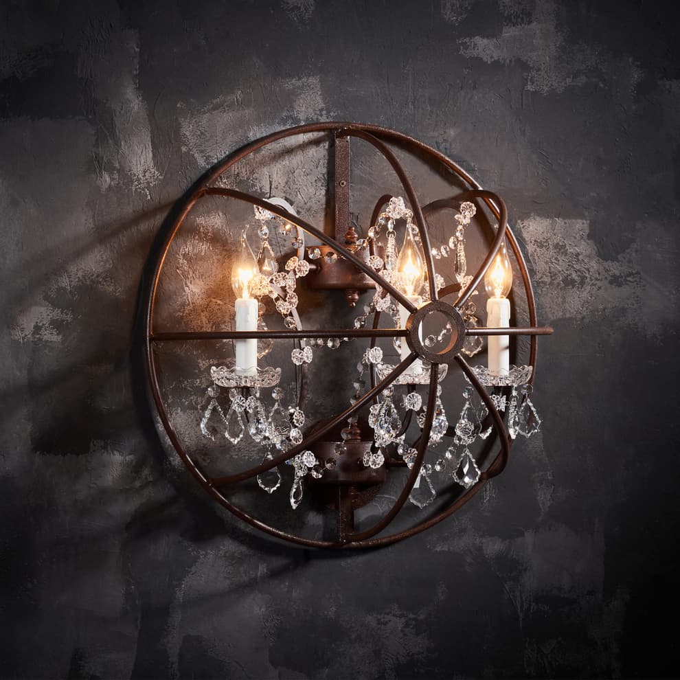 T GYO LS 0001 gyro crystal sconce detail 2