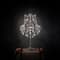 T CRY LT 0007 crystal candle table lamp without wiring detail 1